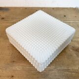 Vintage Wall Or Ceiling Light with Milk Glass, 1970s