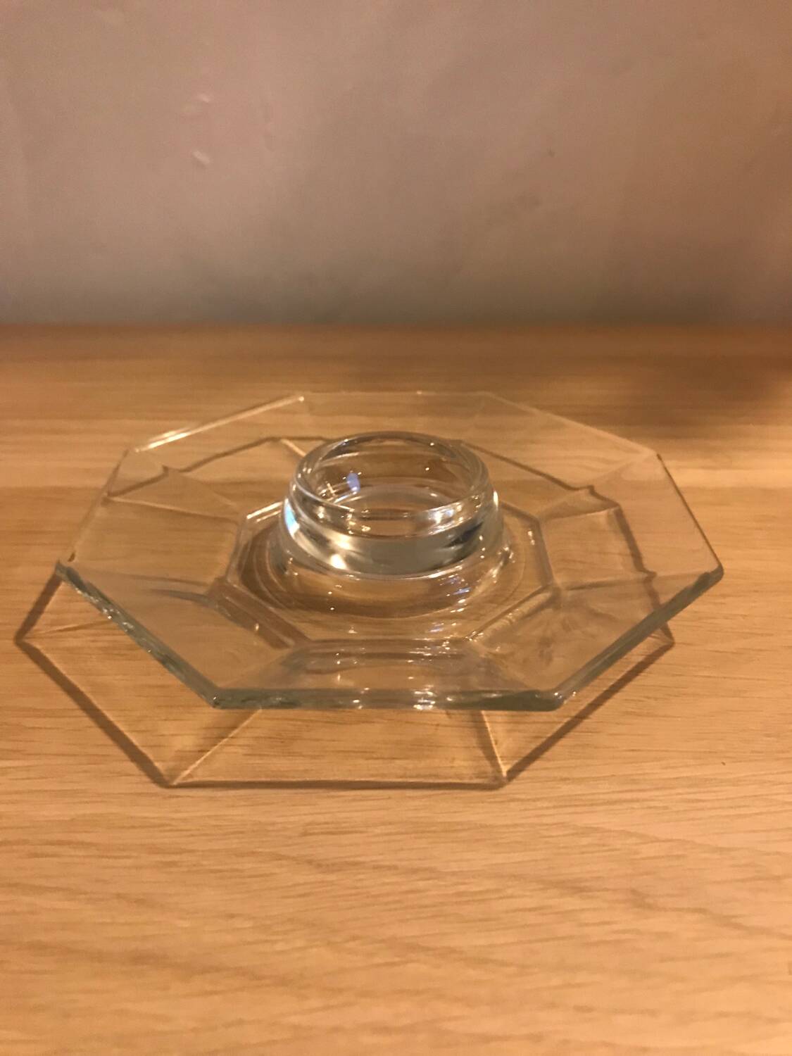 Vintage glass egg cup luminarc model Octime