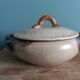 Vegetable tureen in Puisaye sandstone signed Jean-Pierre Prud'homme