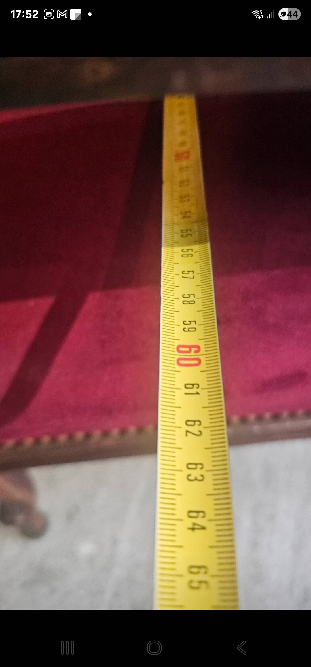 Louis-Philippe armchair in mahogany and burgundy velvet, floral decoration.