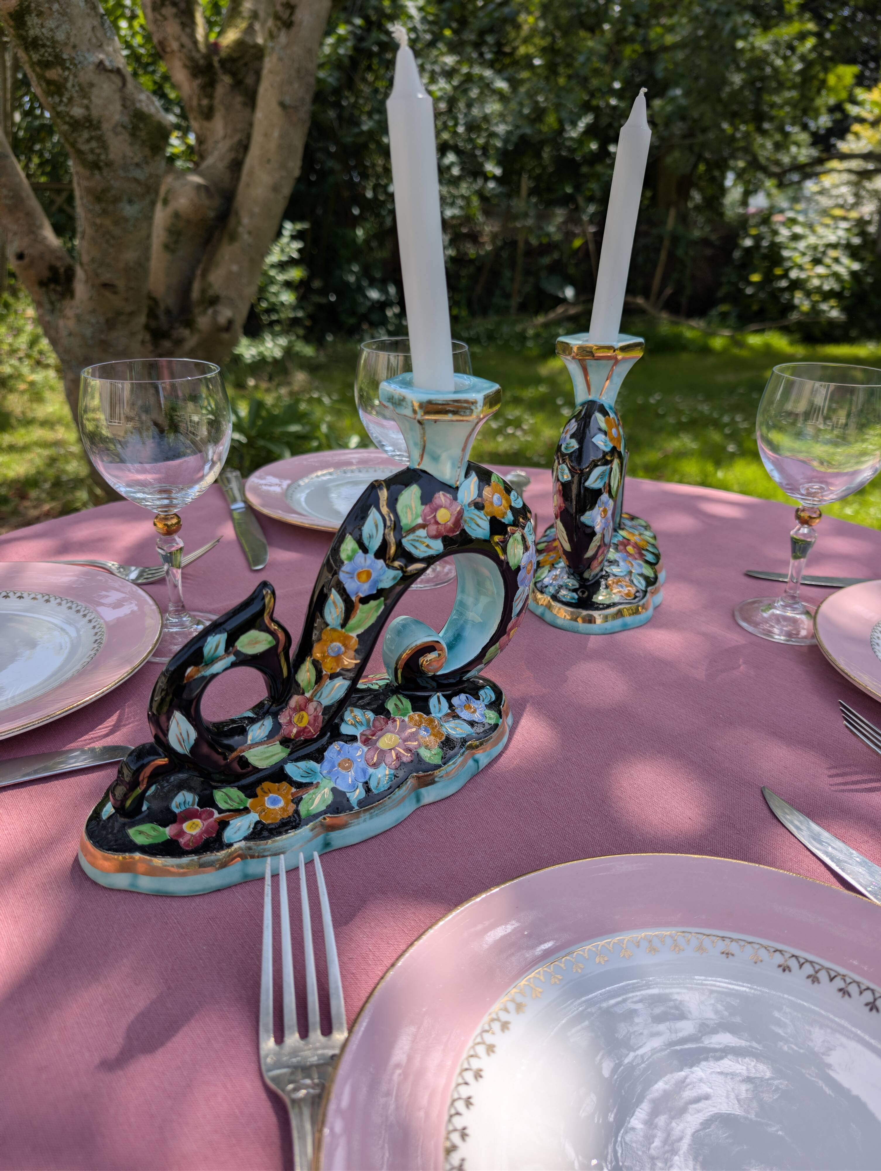 Pair of Cerart Monaco candlesticks