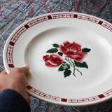 Large round earthenware dish Sarregemines - Saverne