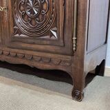 1950s oak sideboard in the style of Robert Micheau Vernez