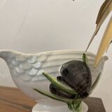 Sauce boat with shellfish decorations