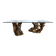 Vintage gilt wood mermaid coffee table, 1960s - Italy