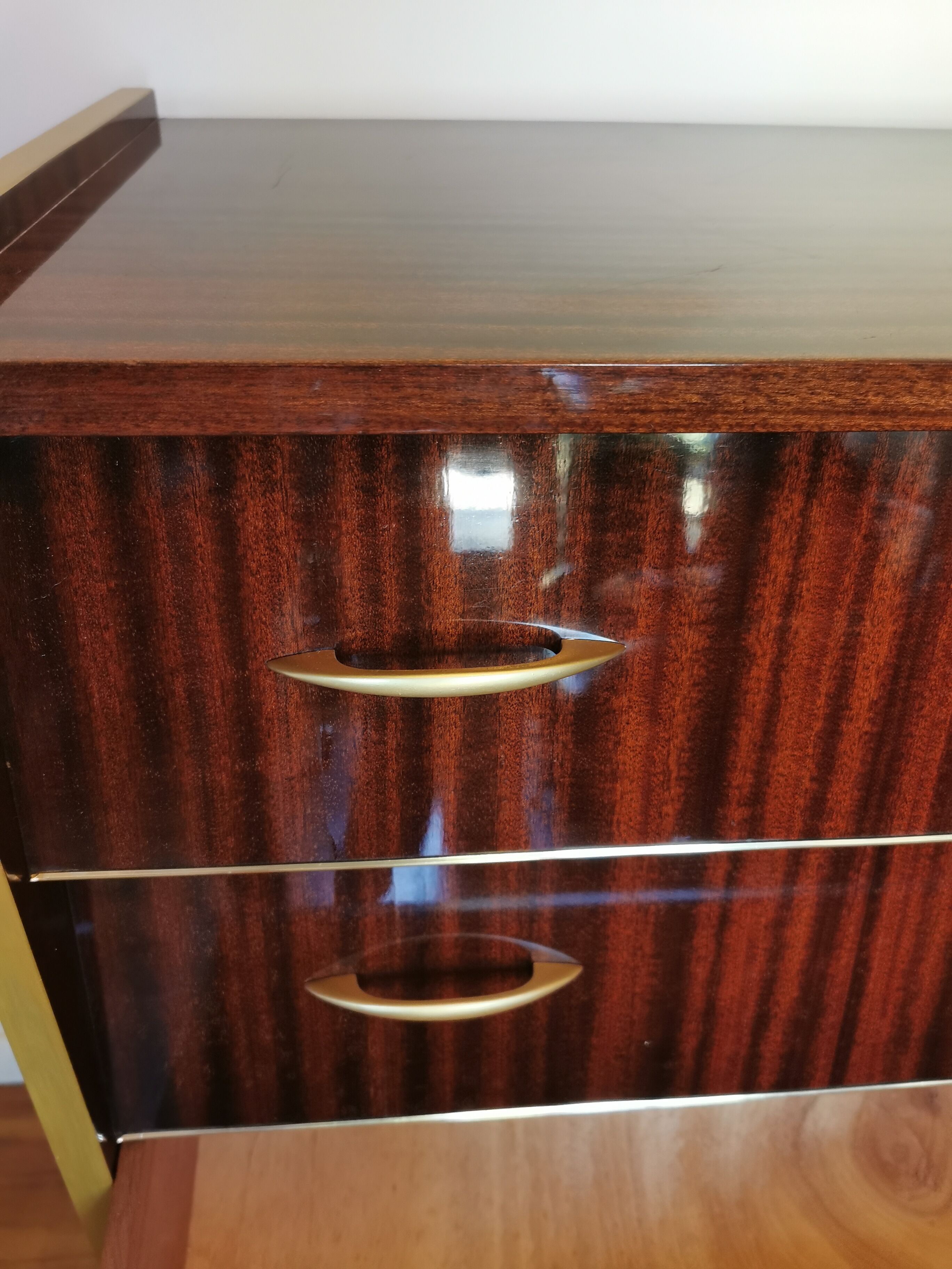 Large vintage chest of drawers 4 drawers restyled