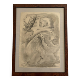 Lithograph titled, dated and signed Lydis Mariette (1887-1970)