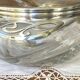 Art Nouveau crystal and silver-plated metal bowl and salad bowl, 1900