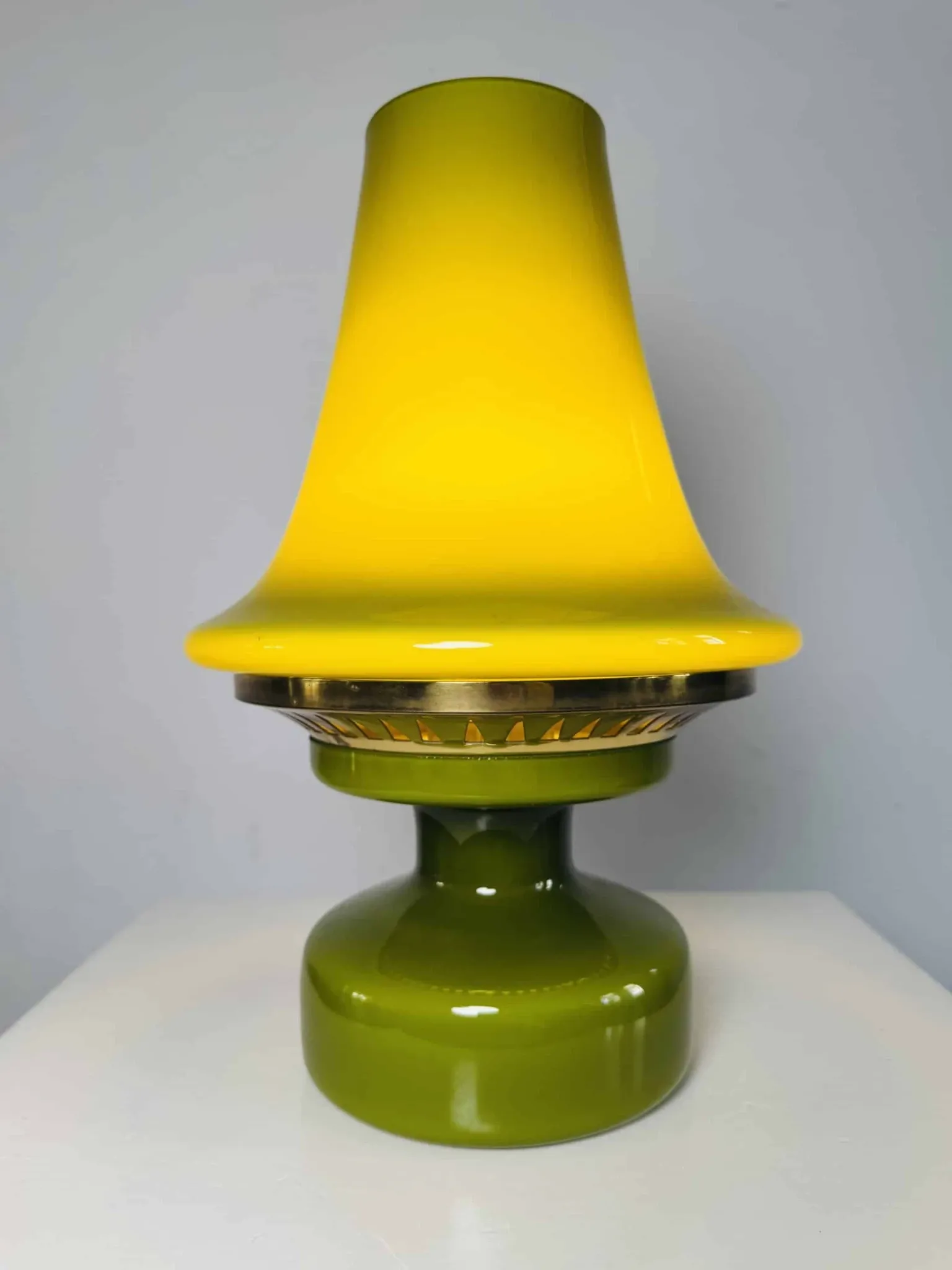 B-124 Glass Lantern Table Lamp By Hans-Agne Jakobsson For Markaryd Ab, Sweden, 1960S