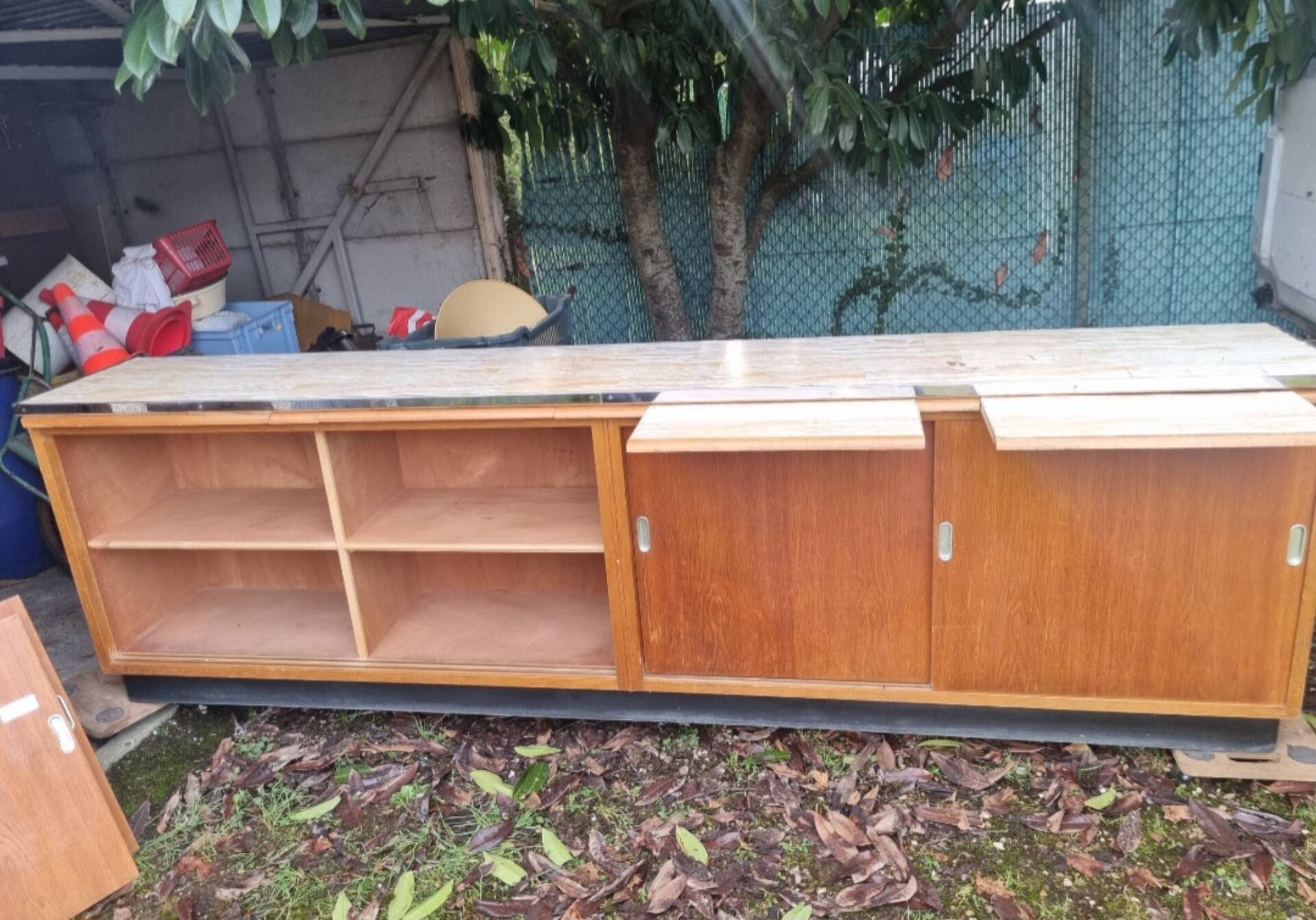 Old workshop counter furniture