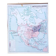 School poster wall map Rossignol Montmorillon South & North America