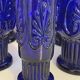 8 verres Pilgrim bleu cobalt