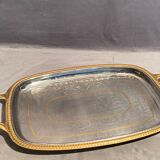 Top with stainless steel handles and gilded Regency style nets