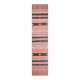 1970s Vintage Turkish Handmade Wool Cotton Orange Kilim Rug 78x254
