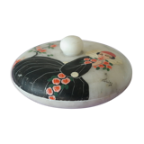 Hand-painted art deco round box