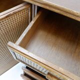 Rattan and wicker sideboard - 1960s