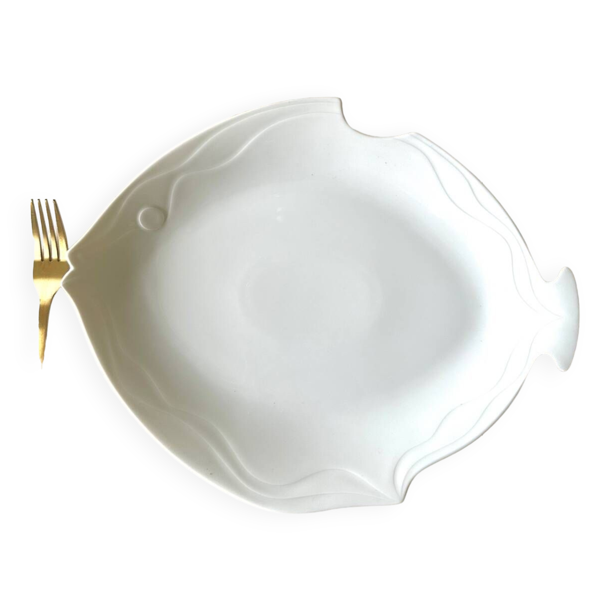 Set of 6 Royal Tettau German porcelain fish plates