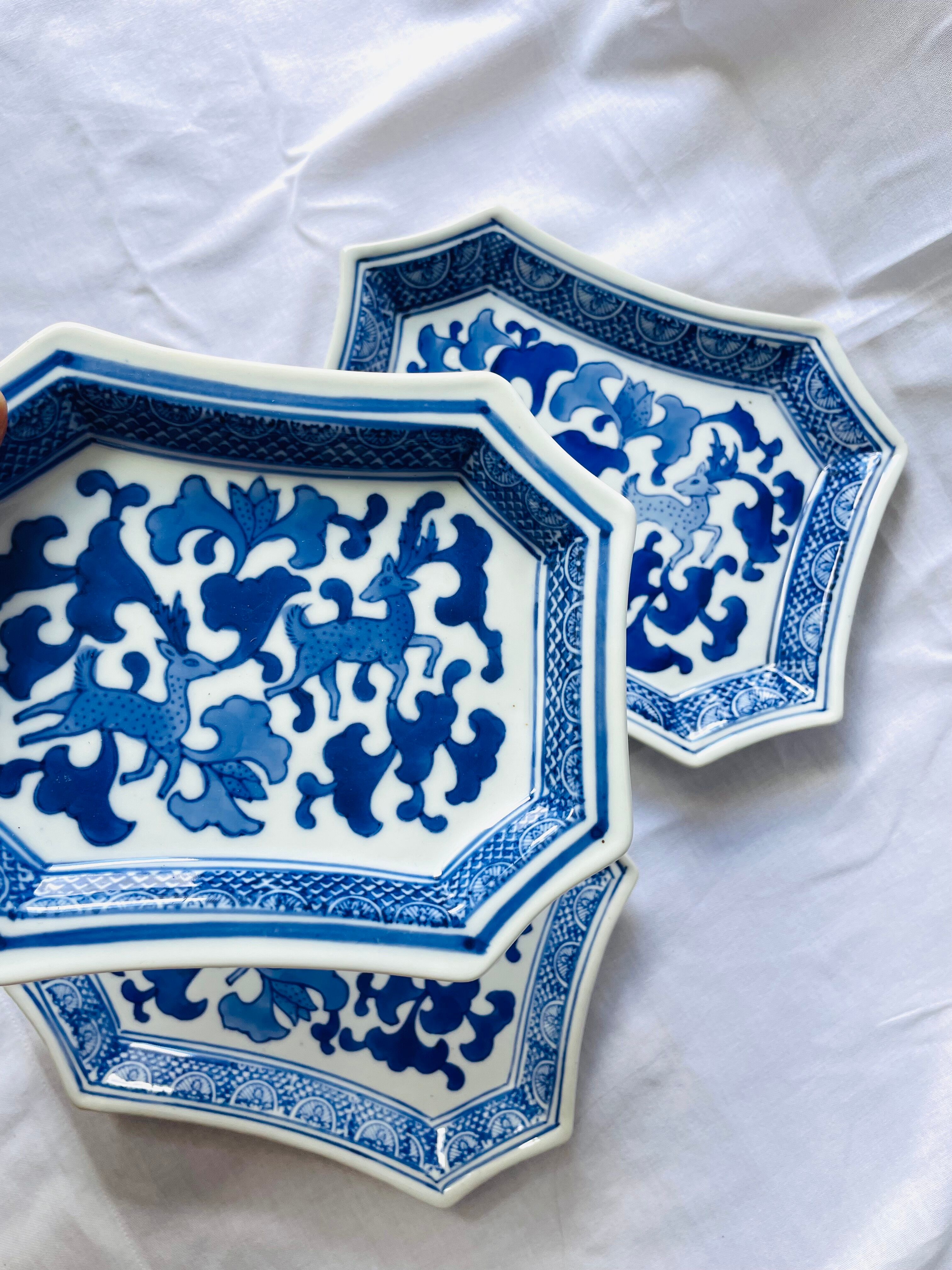 Set of 3 rectangular ceramic dishes