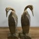 Art Deco Brass Heron Bookends