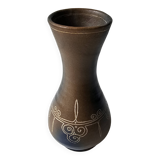 Brittany ceramic vase - Signed Roscoff Height 18cm