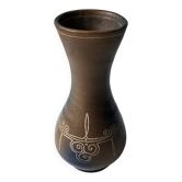 Vase en céramique bretagne - Signé Roscoff Hauteur 18cm
