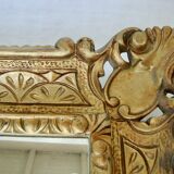 Florentine mirror frame carved wood 56x46cm