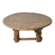 Xianping - Antique round coffee table in solid elm no. 2