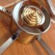 Suspension cascade with five globes and chrome metal / vintag years 60-70