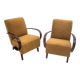 A pair of Art Deco armchairs by J. Halabala from the 1930s, Czech Republic.