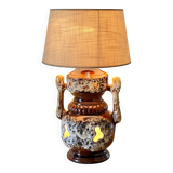 Lamp ceramic fat lava double lighting 70s