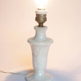 White alabaster lamp base