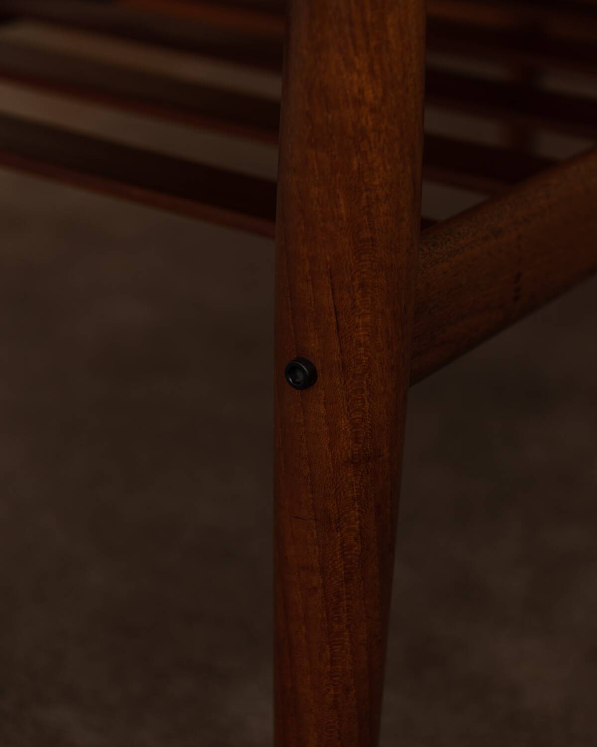 Danish Teak Coffee Table with Slatted Shelf, Grete Jalk 1960s