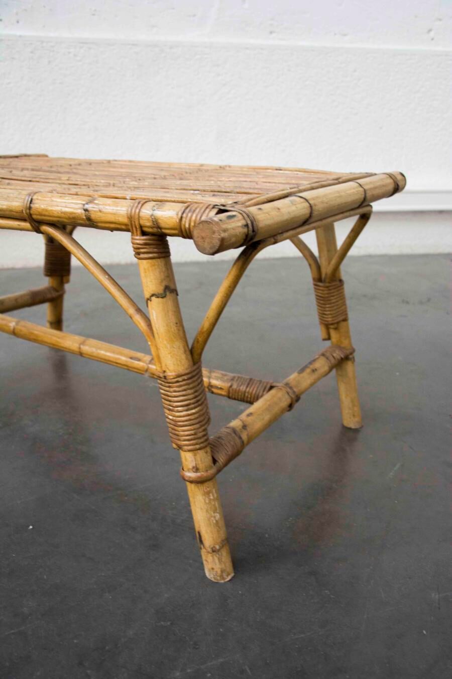 Rattan coffee table