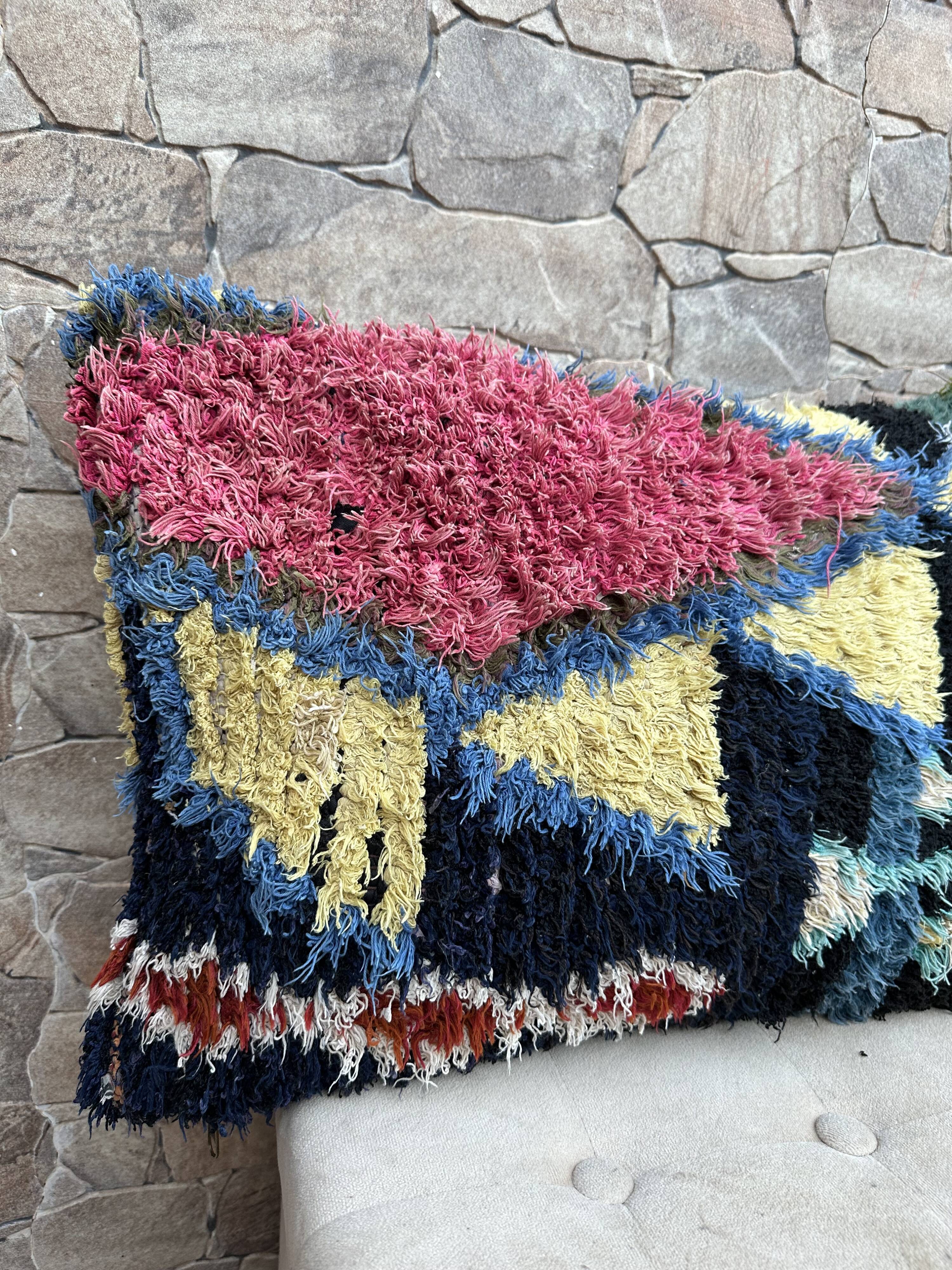 Beautiful vintage Berber Kilim cushion from Morocco