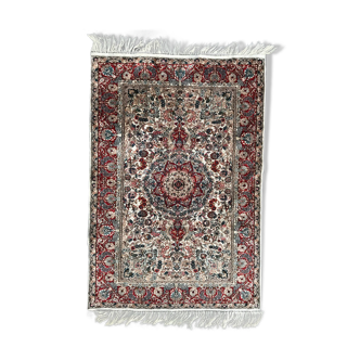 Rug persian chinese very fine silk handmade 62 x 92 cm