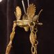 Empire/Napoleon 1st style chandelier, real opaline bronze Lucien Gau Paris 60'