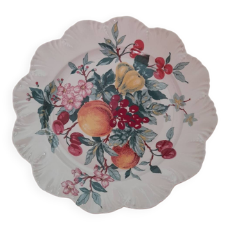Pretty Limoges porcelain fruit dish: Geneviève Lethu