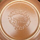 Set 12 plates and 1 dish sandstone of Burgundy Sarreguemines