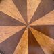Late 19th century tripod pedestal table in wood marquetry