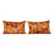 Set of 2 vintage velvet cushion covers 36x56 cm