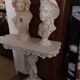 Buste en terre cuite blanchis