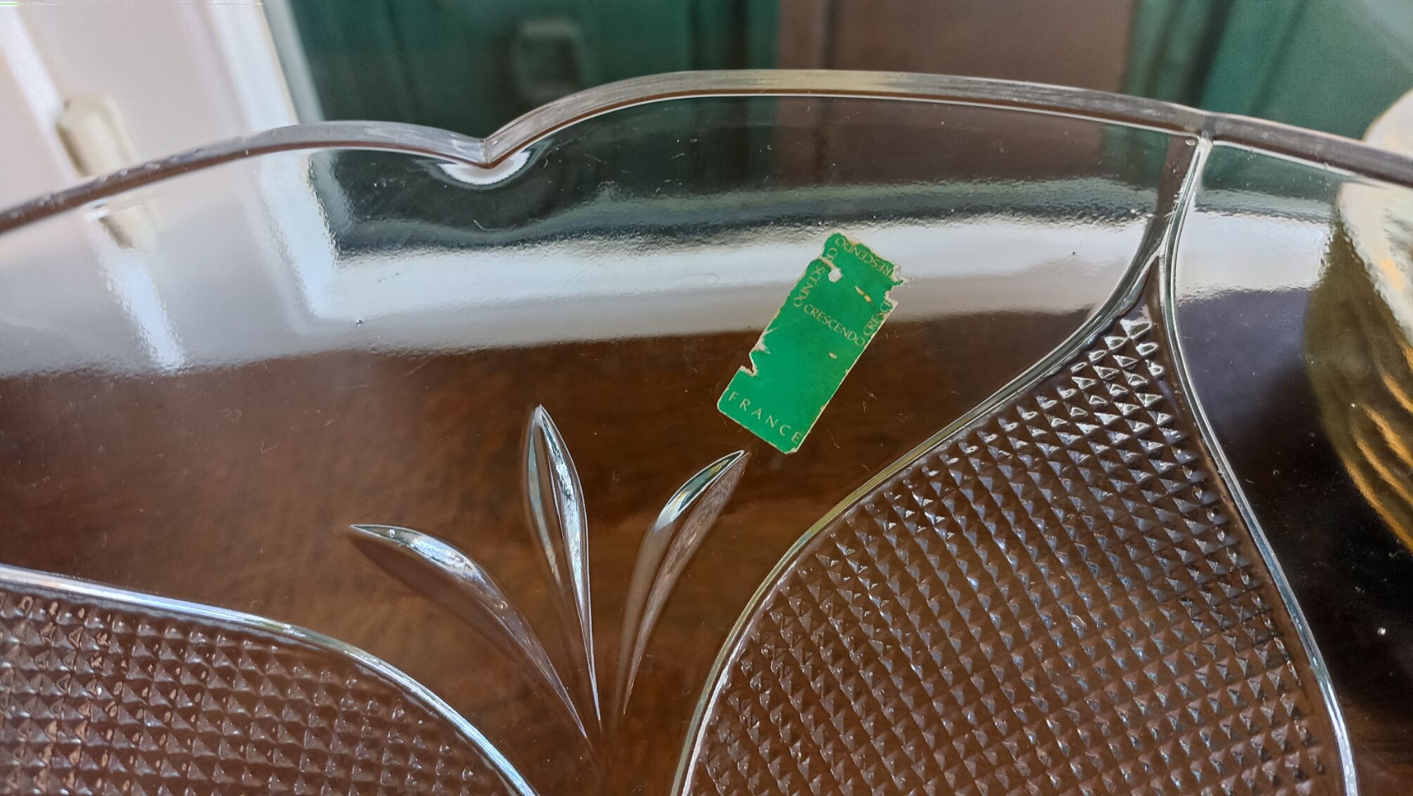 Crescendo glass stand cup from the 70s