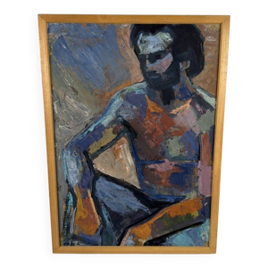Peinture texturé homme - eva