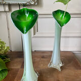 Pair of Murano style vases from the 60s
