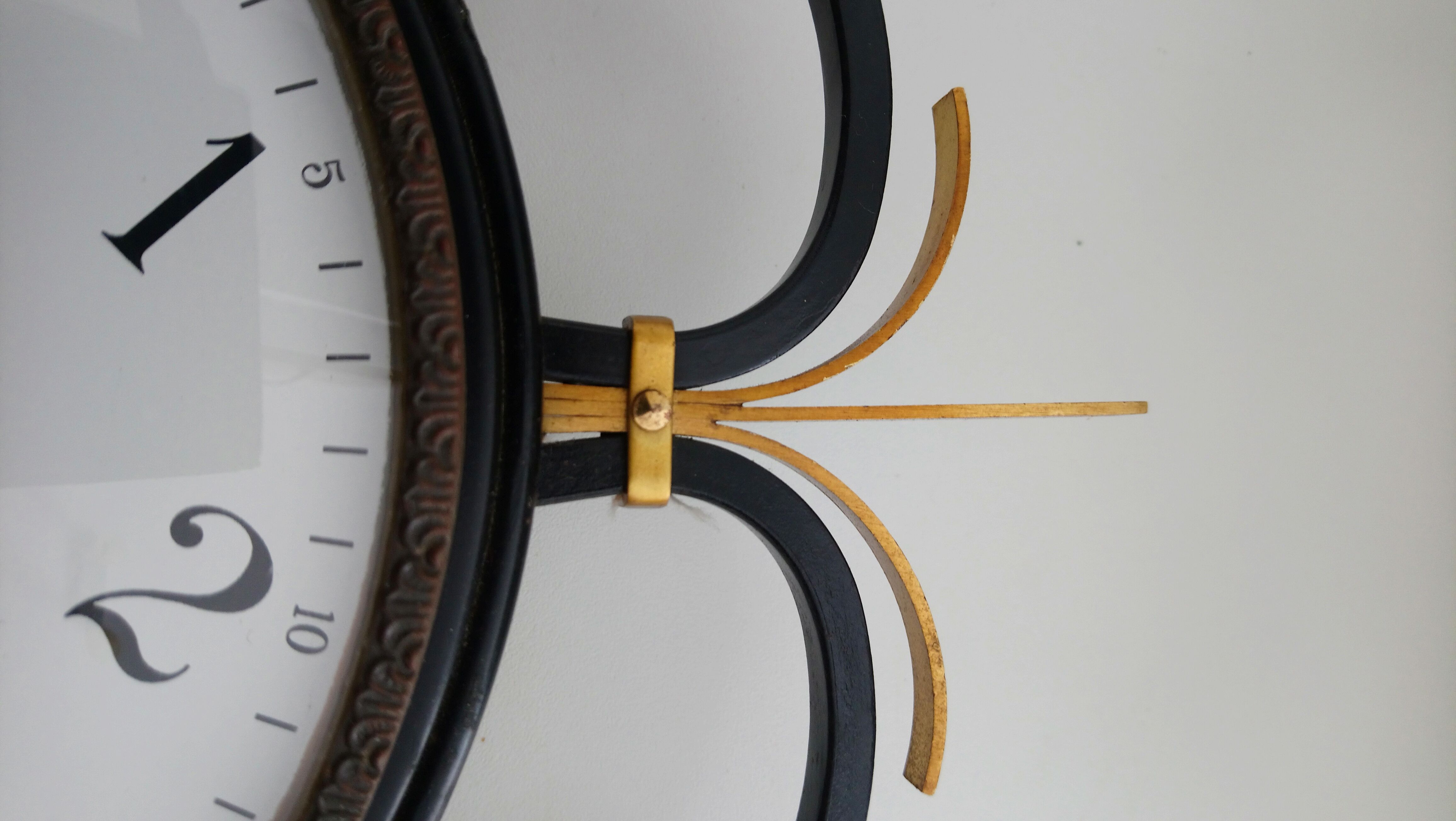Horloge Vedette fer et laiton années 70