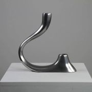 Cast Aluminium Two-Light Candle Holder – Sweden, 1970s