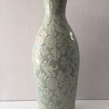 Contemporary decorative vase ceramic celadon green