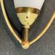 Appliques italiennes en verre opalin
