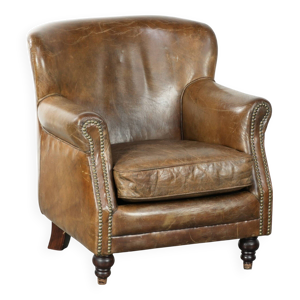 Fauteuil en cuir de vache - une