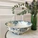 Salad bowl in iron sand saint-amand model "marie-louise" 1880 - xixth